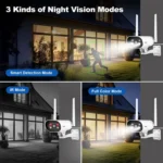 Srihome SH037 5MP Outdoor Waterproof Security HD Camera, Supports Two-Way Audio and Color Night Vision - Image 6