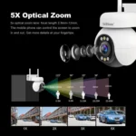 Srihome SH051 4MP 5X Optical Zoom PTZ HD Camera - Image 3