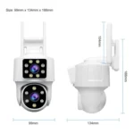 Srihome SH063 4MP Dual Lens Panoramic Surveillance HD Camera - Image 14