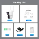 Srihome SH063 4MP Dual Lens Panoramic Surveillance HD Camera - Image 15