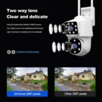 Srihome SH063 4MP Dual Lens Panoramic Surveillance HD Camera - Image 4