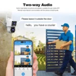 Srihome SH063 4MP Dual Lens Panoramic Surveillance HD Camera - Image 10