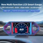 P26 Car HUD Head-Up Display Multi-function LCD OBD Smart Gauge Slope Meter Accelerometer - Image 2