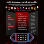 P26 Car HUD Head-Up Display Multi-function LCD OBD Smart Gauge Slope Meter Accelerometer - Image 4