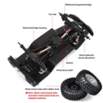 JJR/C C8801 Pro Black Warrior Edition Wrangler Simulation Climbing Remote Control Car - Image 2
