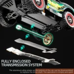 JJR/C C8820 1:18 4WD Carbon Brush Short Truck Off-road Remote Control Car - Image 5
