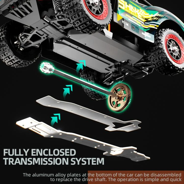 EDA008619201A_4.webp JJR/C C8820 1:18 4WD Carbon Brush Short Truck Off-road Remote Control Car - Image 5