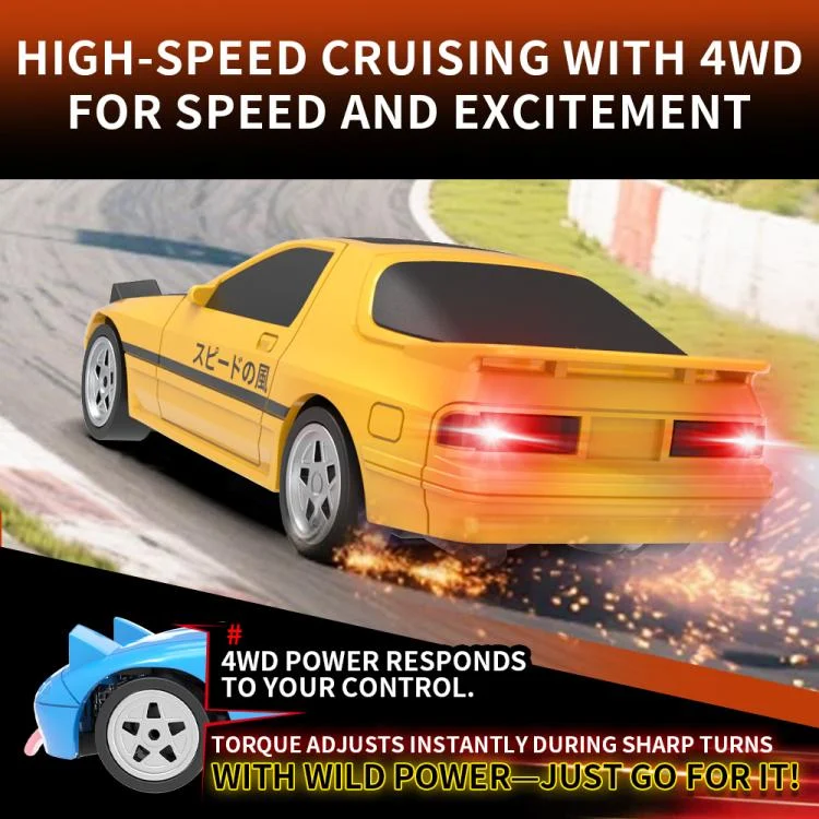 EDA008624901A_4.webp JJR/C C8827 A Q Version Full Scale 4WD Drift Remote Control Car - Image 5