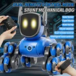 JJR/C Q200 Small Eight-wheeled Multi-function Remote Control Robot Dog with RC Watch - Image 3