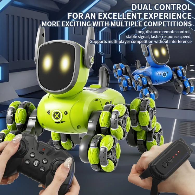EDA0086254_B12.webp JJR/C Q200 Small Eight-wheeled Multi-function Remote Control Robot Dog with RC Watch - Image 14