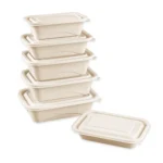 Disposable Food Delivery Lunch Box Containers with Lid - Image 2