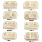 Disposable Food Delivery Lunch Box Containers with Lid - Image 3
