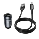 hoco Z62 Energy QC3.0 18W USB-A Single Port Car Charger Set with USB to Micro USB Cable  – Qty: 5 Units - Image 3