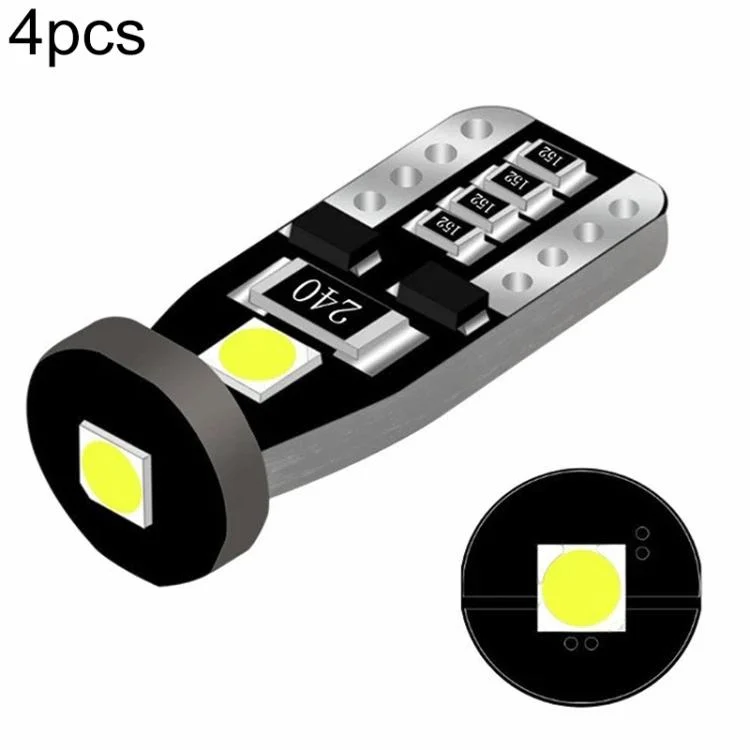 4pcs T10 3030-3SMD 12V Decoding Canbus Car Clearance Lights License Plate Lamp