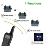 Remote Control Electric Shock Vibration Warning Pet Barking Stopper Waterproof Electronic Collar - Image 5