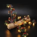 Christmas Pine Needles Colorful Light Pine Cone Upgrade Style String Lamp  Length: 2m