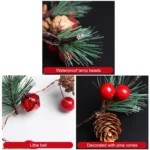 Christmas Pine Needles Colorful Light Pine Cone Upgrade Style String Lamp  Length: 2m - Image 4