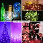 RGB USB  LED Copper Wire Light String Holiday Decoration Light String Bluetooth Mobile APP Control - Image 10
