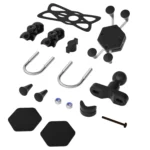 WUPP CS-1133A1 Motorcycle Four-claw X Shape Adjustable Mobile Phone Holder Bracket, Double Tap Buckle Version - Image 4