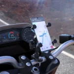 WUPP CS-1133A1 Motorcycle Four-claw X Shape Adjustable Mobile Phone Holder Bracket, Double Tap Buckle Version - Image 8