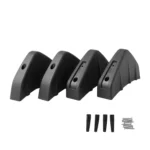 4 PCS Car General Shark Fin Rear Spoiler Bumper Chassis Decoration - Image 2