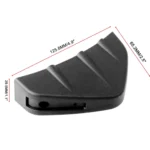 4 PCS Car General Shark Fin Rear Spoiler Bumper Chassis Decoration - Image 5