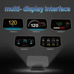 C1 OBD2 + GPS Mode Car HUD Head-up Display Compass / Speed / Water Temperature / Voltage Display / Speed Alarm / Fault Alarm - Image 2