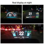 C1 OBD2 + GPS Mode Car HUD Head-up Display Compass / Speed / Water Temperature / Voltage Display / Speed Alarm / Fault Alarm - Image 10