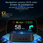 C2 Car HUD Head-up Display GPS Digital Meter Water Temperature / Voltage / Speed - Image 2