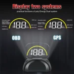 C700S OBD2 + GPS Mode Car HUD Head-up Display Fault Alarm - Image 4