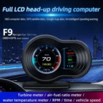 F9 OBD2 + GPS Mode Car HUD Head-up Display Speed / Water Temperature / Voltage Display - Image 3