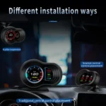 F9 OBD2 + GPS Mode Car HUD Head-up Display Speed / Water Temperature / Voltage Display - Image 7