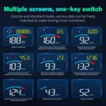 M16 Car HUD Head-up Display GPS Speed Meter Speed / Voltage - Image 4