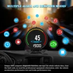 P15 OBD2 Car HUD Head-up Display Water Temperature / Vehicle Speed / Voltage - Image 11