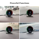 P15 OBD2 Car HUD Head-up Display Water Temperature / Vehicle Speed / Voltage - Image 12