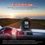 P15 OBD2 Car HUD Head-up Display Water Temperature / Vehicle Speed / Voltage - Image 7