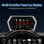 P17 Car HUD Head-up Display GPS Speed Meter Car OBD2 Fault Elimination Code - Image 6