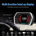 P17 Car HUD Head-up Display GPS Speed Meter Car OBD2 Fault Elimination Code - Image 8