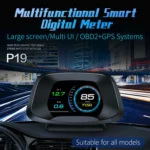 P19 Car HUD Head-up Display GPS Speed Meter Car OBD2 Fault Elimination Code - Image 3
