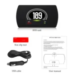 T800 Car HUD Head-up Display GPS Speed Display Speed / Voltage Alarm Altitude Display - Image 8