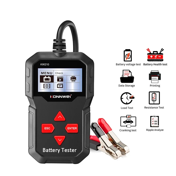 EDA009473.webp KONNWEI KW210 Car Battery Test Battery Capacity Resistance Battery Detector - Image 1