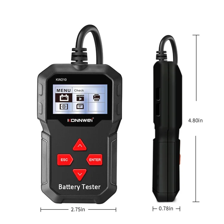 EDA009473_16.webp KONNWEI KW210 Car Battery Test Battery Capacity Resistance Battery Detector - Image 17