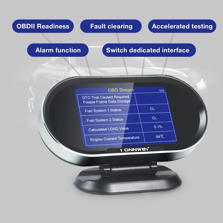 EDA009475_3.webp KONNWEI KW206 2 in 1 OBDII / EOBD12V Car Fault Scanner + 3.5 inch LCD Monitor - Image 4