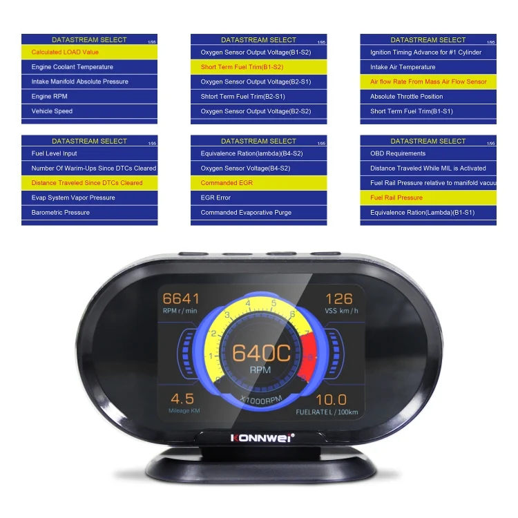 EDA009475_7.webp KONNWEI KW206 2 in 1 OBDII / EOBD12V Car Fault Scanner + 3.5 inch LCD Monitor - Image 8