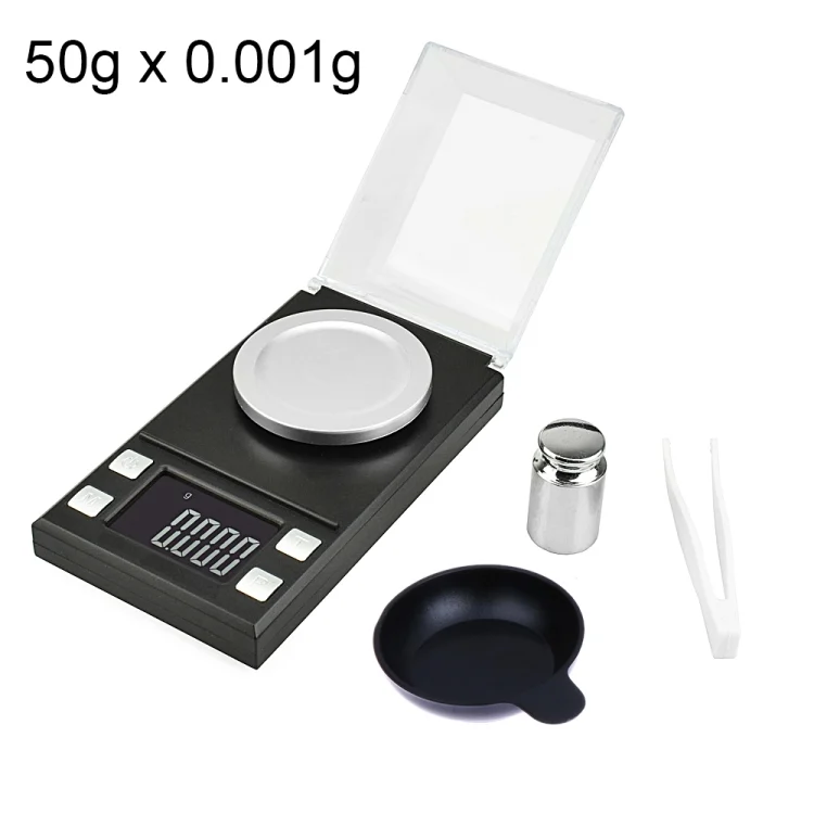 EDS2034.webp MH-8028 50g x 0.001g High Accuracy Digital Electronic Portable Jewelry Diamond Gem Carat Lab Weight Scale Balance Device with 1.6 inch LCD Screen - Image 1