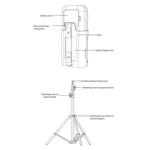 YAD-001 Infrared Thermometer + Automatic Infrared Sensor Sterilization Dispenser with Tripod Mount Holder - Image 4