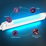 220V 8W Quartz UV Disinfection Light Portable UVC Anti-virus Sterilization Lamp - Image 5