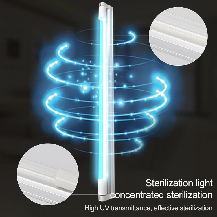 EPP1842US_6.webp 110V 8W Ozone Quartz UV Disinfection Light Portable UVC Anti-virus Sterilization Lamp - Image 7