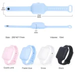 TA-4 10ml Portable Outdoor Silicone Alcohol Liquid Soap Handwashing Fluid Sunscreen Cream Split Bracelet Watch Wristband Sub-packing Box - Image 2