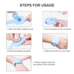 TA-4 10ml Portable Outdoor Silicone Alcohol Liquid Soap Handwashing Fluid Sunscreen Cream Split Bracelet Watch Wristband Sub-packing Box - Image 8